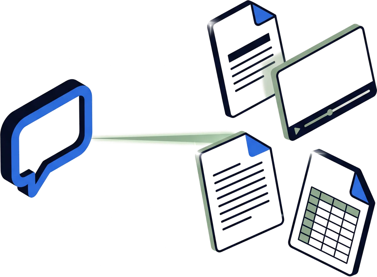 Illustration: automatic document generation from a conversation
